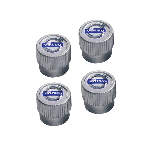 Volvo Valve Stem Caps Silver 8640123 RACCAR Automotive