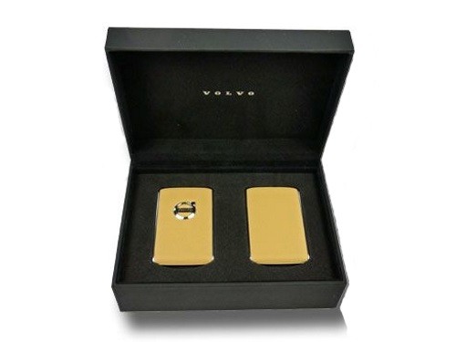 ボルボ キーフォブシェル アンバー レザー製 Volvo Key Fob Shell - Amber Leather: RACCAR Automotive