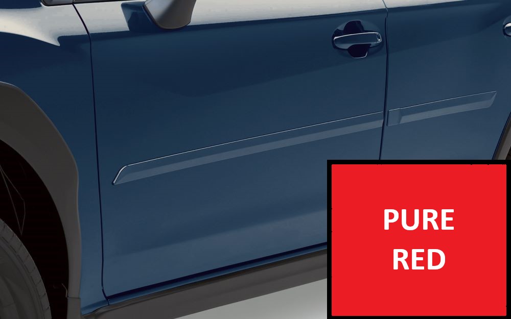 Subaru Accessory Body Side Molding Kit for Crosstrek Impreza Pure Red
