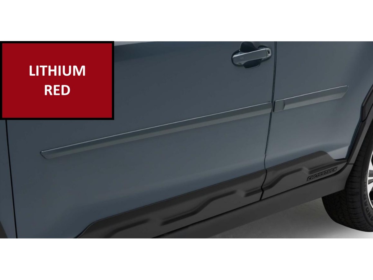 Subaru Accessory Body Side Moldings for Crosstrek Lithium Red Pearl