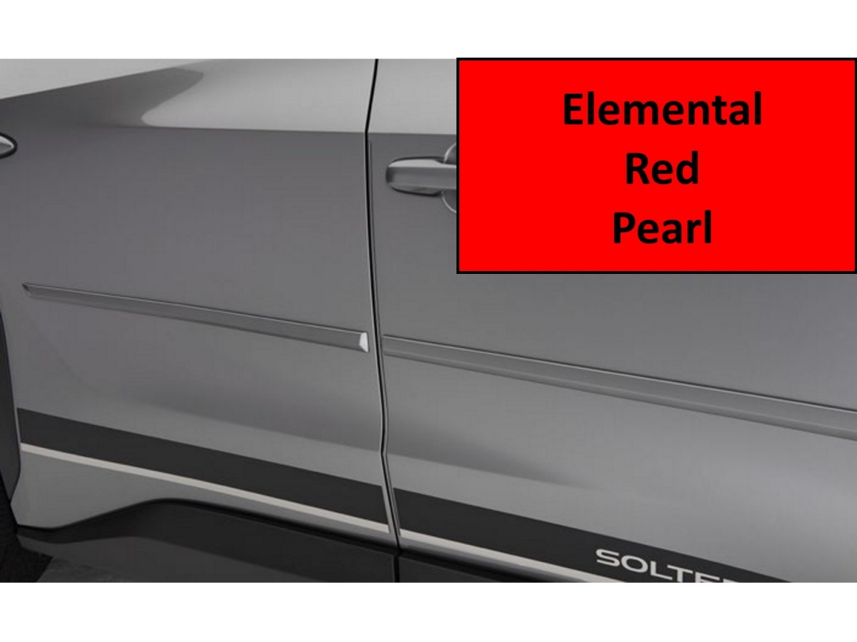 Subaru Accessory Body Side Moldings for Solterra Elemental Red Pearl