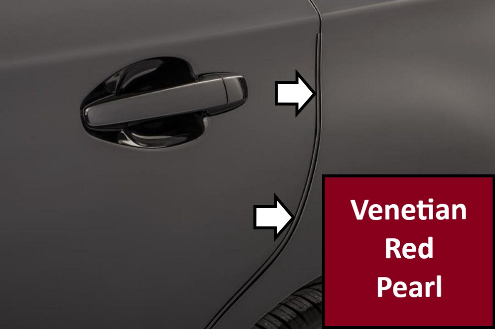 Subaru Accessory Door Edge Guard Kit for Legacy Outback Red