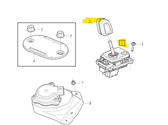 Volvo Genuine Gear Shift Lever Carrier - 32324635: RACCAR Automotive